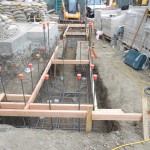 Footings and Steel Set for Entry Columns