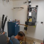 Install Boiler in Mechanical Room
