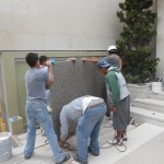 Install Granite Watere Wall