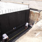 Install Mira-Drain on Foundation Walls