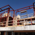 Main and Upper Level Steel and Wood Framing
