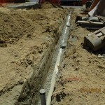 Subsurface main drain line