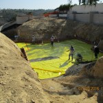 slab preperation with waterproofing membrand